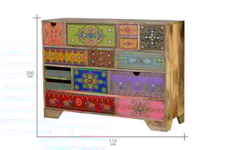 Commode 14 tiroirs - Naturel