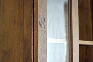 Armoire 4 portes - Naturel et noir