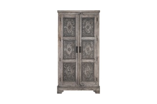 Armoire 2 portes en manguier massif - 100 x 196 x 42 cm