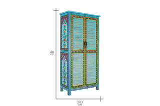 Armoire 2 portes en manguier - 101 x 203 x 46 cm
