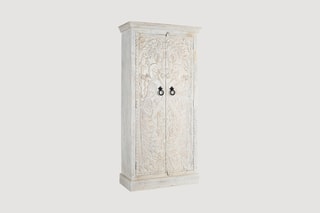 Armoire 2 portes en manguier - 90 x 183 x 40 cm