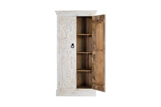 Armoire 2 portes en manguier - 90 x 183 x 40 cm