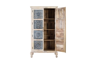 Armoire 2 portes en manguier - 97 x 180 x 46 cm