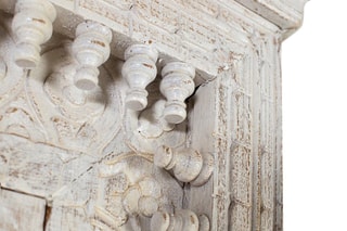 Armoire 2 portes - Blanc décapé