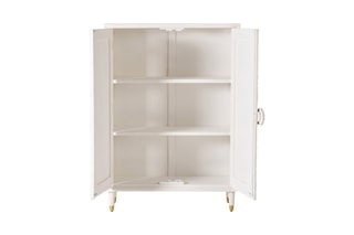 Armoire 2 portes - Blanc et naturel