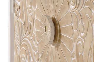 Armoire 2 portes - Blanc et naturel