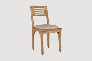 2 chaises en manguier massif - 48 x 88 x 55 cm