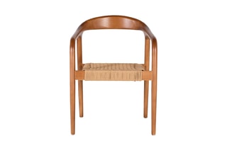 2 chaises en hévéa - 57 x 78 x 54 cm