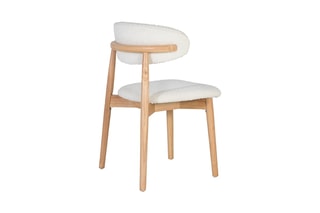 2 chaises en hévéa - 56 x 79 x 50 cm