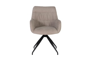 2 chaises pivotantes - Gris clair et noir
