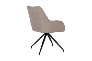2 chaises pivotantes - Gris clair et noir