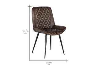 Chaise - Marron foncé