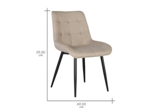 2 chaises - Beige