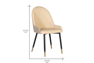4 chaises - Beige