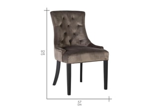 2 chaises - Gris et naturel