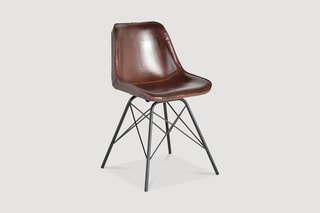 Chaise - Marron et noir