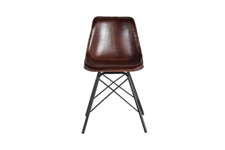 Chaise - Marron et noir