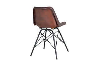Chaise - Marron et noir