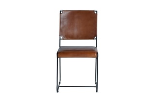 2 chaises - Marron et noir