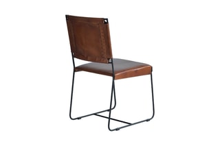 2 chaises - Marron et noir