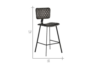 2 chaises de bar - Noir