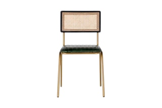 2 chaises - 
Noir et naturel