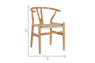 Chaise en hêtre - 50 x 73 x 57 cm