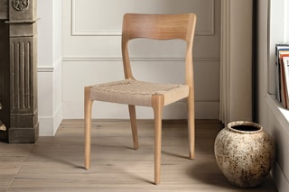 Chaise en hévéa - 45 x 82 x 47 cm