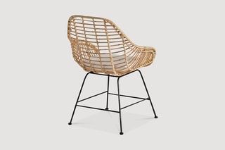 2 chaises - Naturel et noir