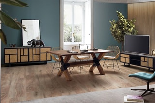 2 chaises - Naturel et noir