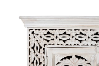 Meuble TV 2 portes - Blanc