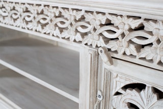 Meuble TV 2 portes - Blanc