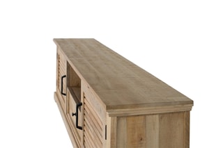 Meuble TV 2 portes  -  Naturel