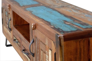 Meuble TV 2 portes - Naturel