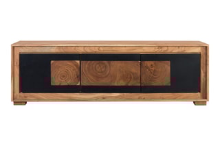 Meuble TV 3 portes en manguier - 160 x 50 x 40 cm