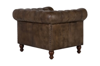 Fauteuil - Marron - En cuir