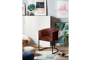 Fauteuil - Marron et noir