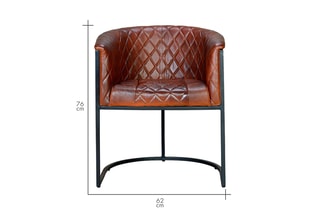 Fauteuil - Marron et noir