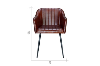Fauteuil - Marron et noir