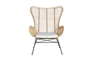 2 fauteuils - Naturel et noir