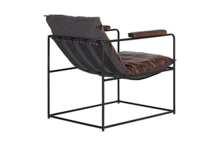 Fauteuil - Marron et noir