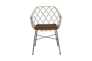2 fauteuils - Naturel et noir