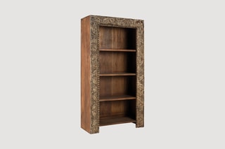 Bibliothèque en manguier - 98 x 183 x 43 cm