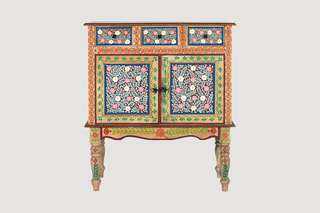 Console 2 portes en manguier - 90 x 103 x 38 cm
