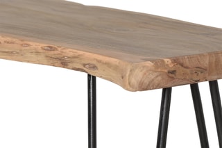 Console - Noir et naturel