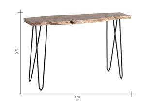 Console - Noir et naturel