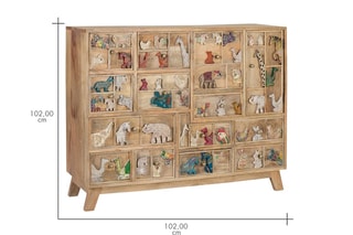 Commode 1 porte - Naturel