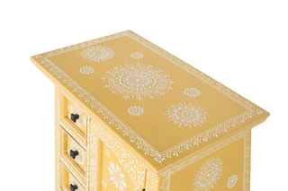 Commode 1 porte en manguier - 58 x 72 x 35 cm