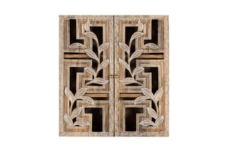 Etagère murale 2 portes - Naturel