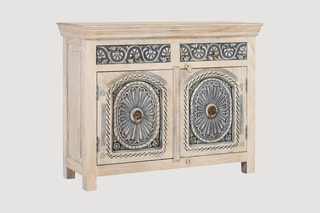 Buffet 2 portes en manguier - 116 x 90 x 40 cm